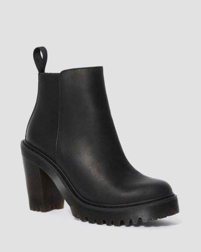 Botas Chelsea Dr Martens Magdalena Cuero Heeled Para Mujer DR0315Y